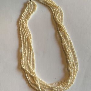 Freshwater Pearl Six Strand Necklace 14kt Clasp